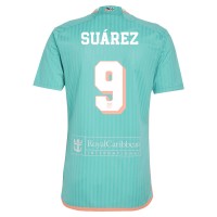 Maglia Calcio Inter Miami Luis Suarez #9 Terza Divisa 2024-25 Manica Corta